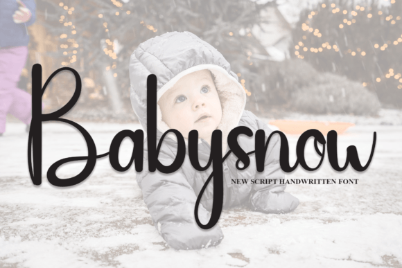 Babysnow: A Friendly Handwritten Font for Creative Projects