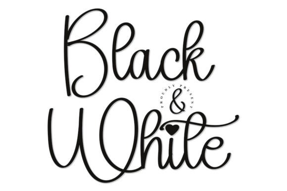 Black and White Font for Campaign Design