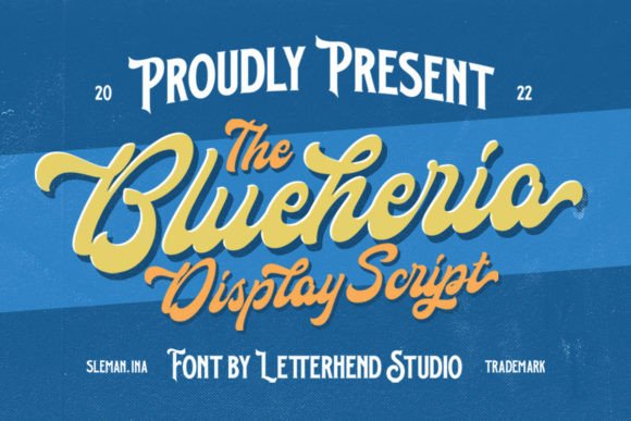 Blueheria: A Bold Script Font for Polished Branding
