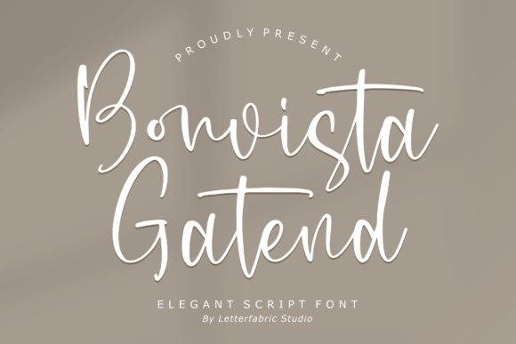 Bonvista Gatend – A Script Font for Thoughtful Design