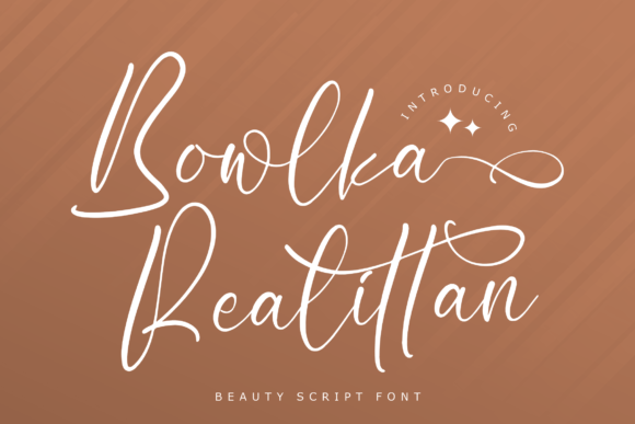 Bowlka Realittan: A Script Font for Handmade Magic