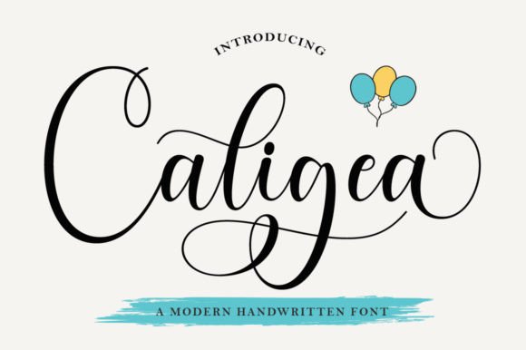 Caligea: A Modern Calligraphic Font for Brand Campaigns