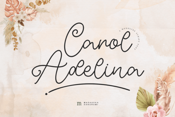 Carol Adelina: A Modern Script Font for Handmade Creations