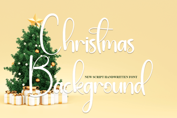 Christmas Background Font for Branding and Design