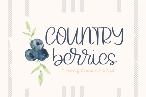 Country Berries Font for Digital Creativity