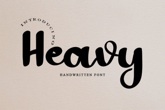 Heavy Font: A Handwritten Touch for Digital Branding