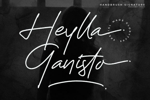 Heylla Ganisto: A Script Font for Modern Branding
