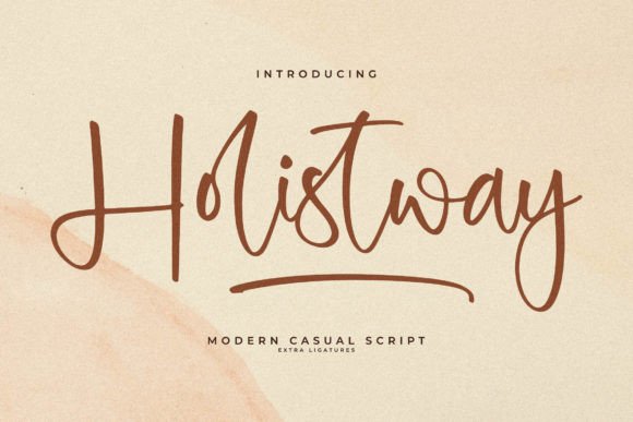 Holistway – A Modern Script Font for Digital Creativity