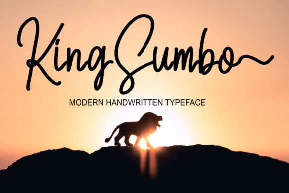 King Sumbo: A Handwritten Script Font for Editorial Design
