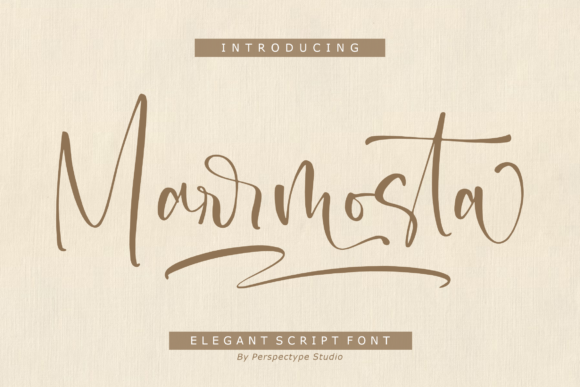 Marrmosta: Elevating Campaign Design with a Stylish Script Font