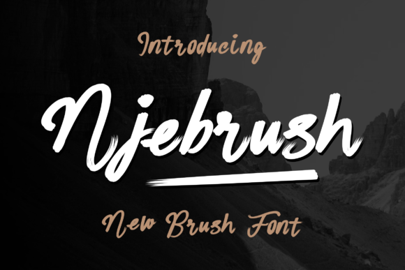 Njebrush Font for Bold Web Branding