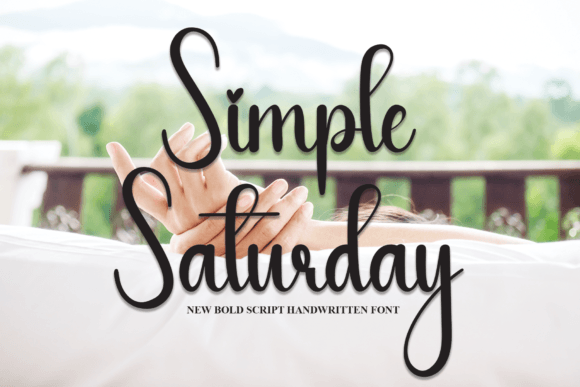 Simple Saturday: A Script Font for Modern Branding