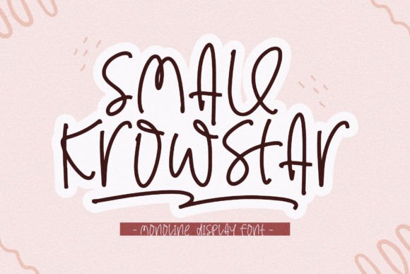 Small Krowstar: A Whimsical Font for Creative Makers