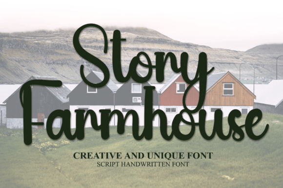 Story Farmhouse: A Script Font for Rustic Branding