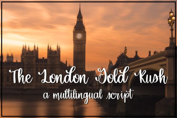 The London Gold Rush Font for Editorial Design