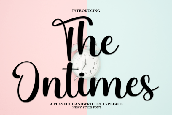 The Ontimes: A Delicate Handwritten Font for Unique Branding