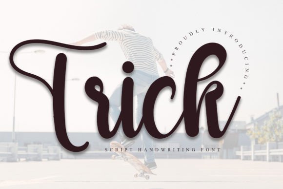 Trick: A Handwritten Font for Elegant Editorial Design