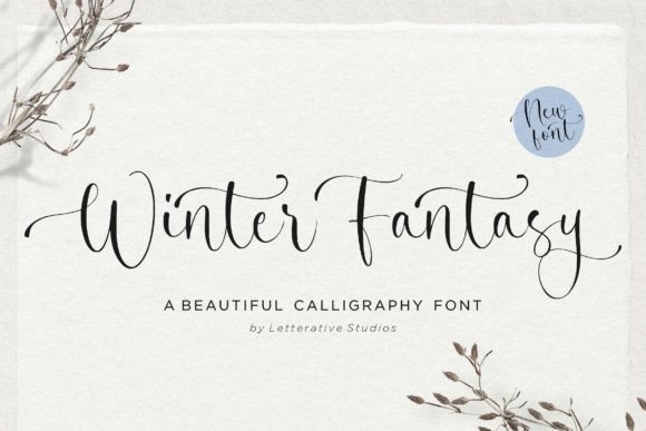Winter Fantasy: A Script Font for Editorial Elegance