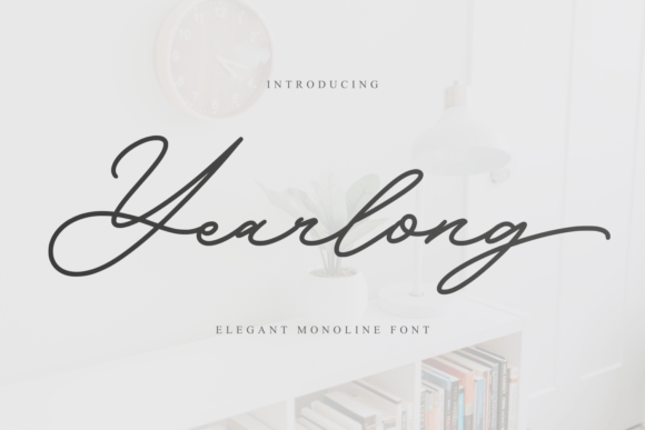 Yearlong Font for Editorial Design and Branding